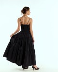 SIXDO Raw Flared Dress for Women